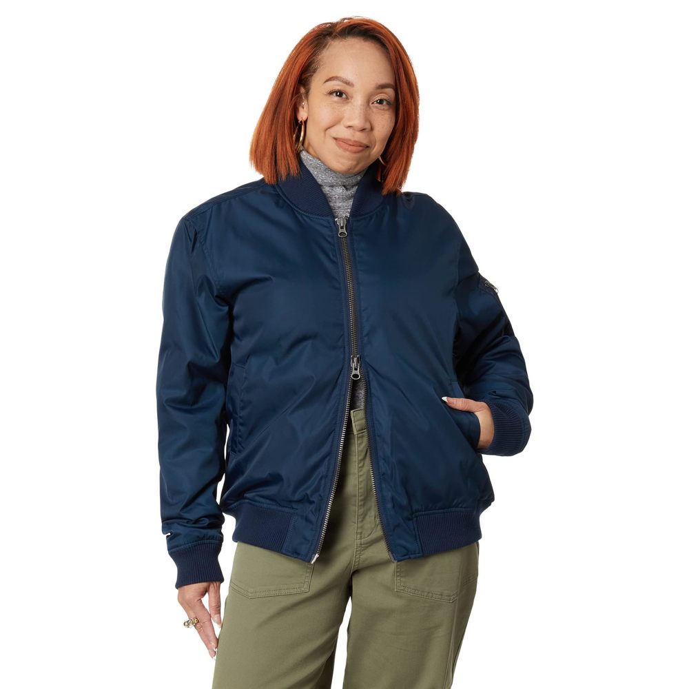 LABEL Women's Go-To Bomber Jacket Navy MD One Size